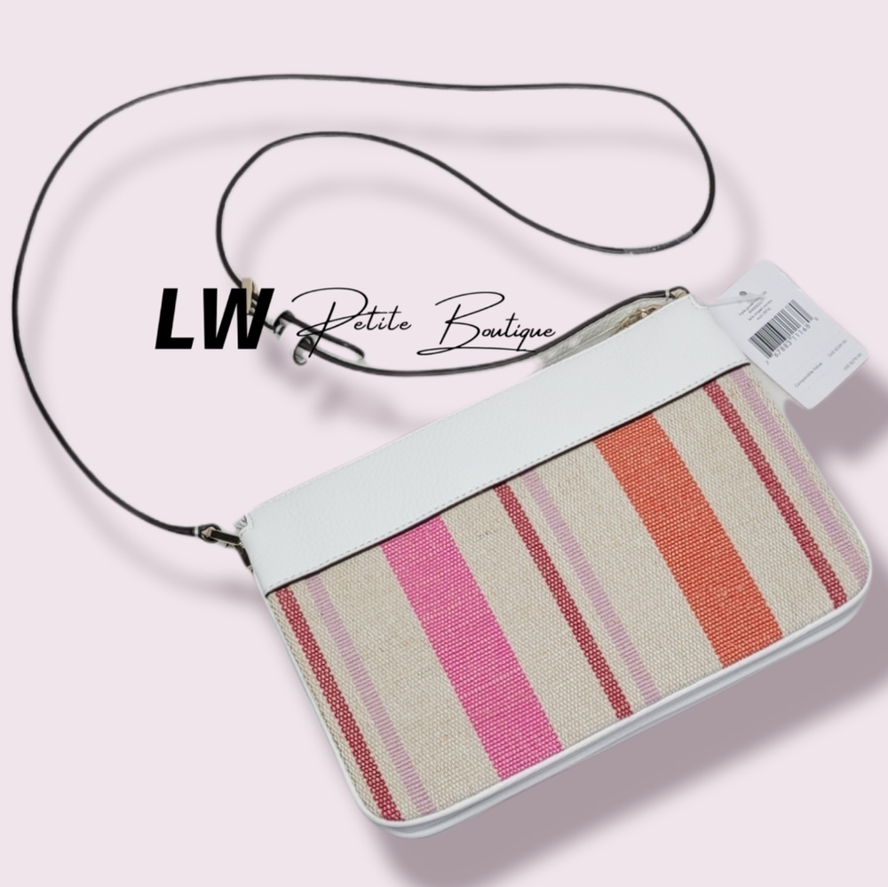 Kate Spade NY Leila Canvas Triple Gusset Crossbody - Picture 4 of 9